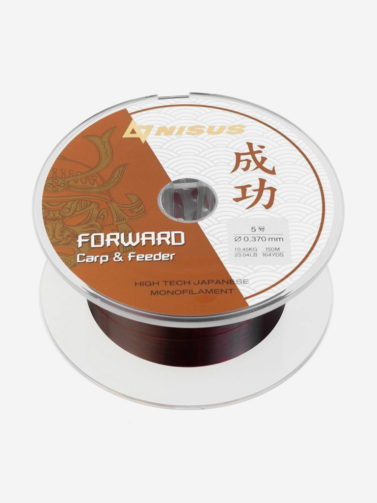 Леска для рыбалки Nisus FORWARD Carp&Feeder Nylon 0,370мм, 150м, 10,45кг, темно-коричневый