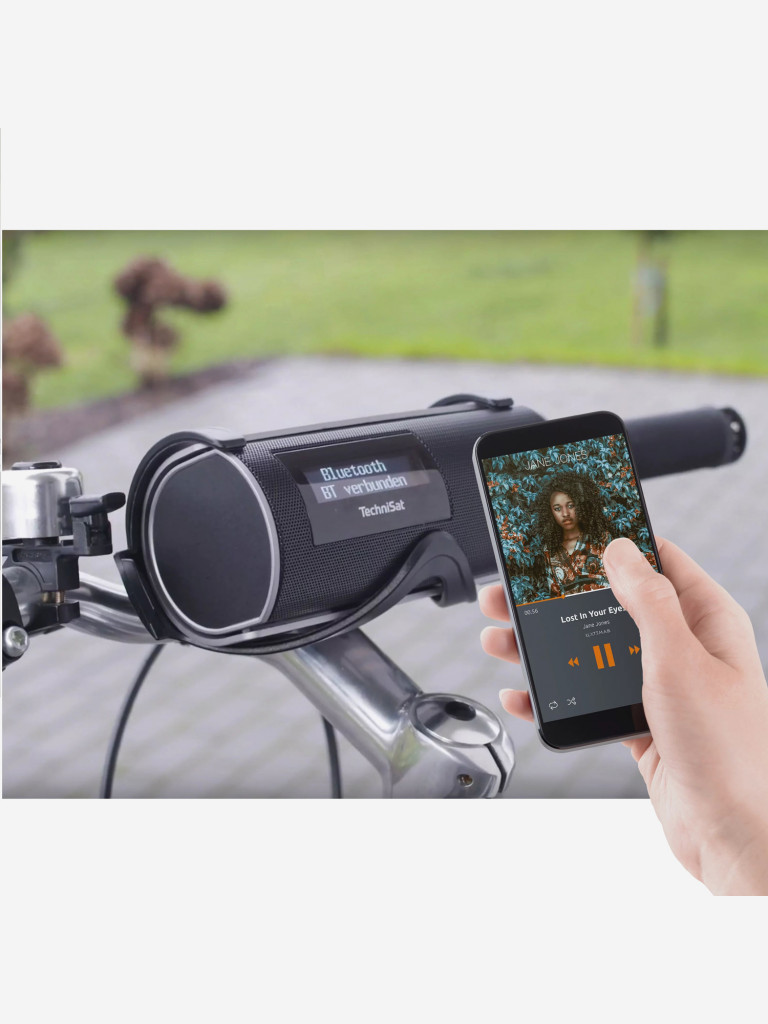 Велосипедная блютус колонка с радио и OLED-дисплеем, Германия, Technisat DIGITRADIO Bike 1, 0000/3926