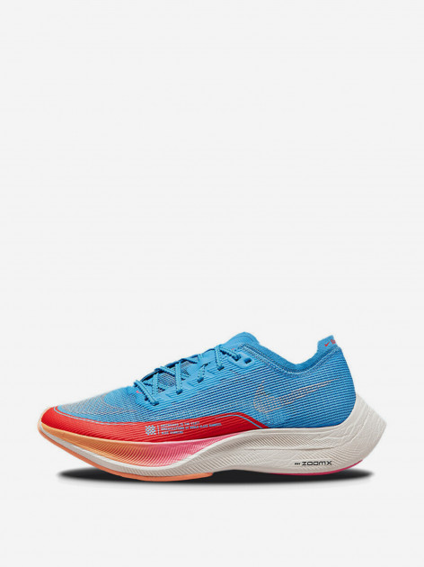 【美品】Nike ZoomX Vaporfly NEXT% 2 26cm Кроссовки Nike ZoomX Vaporfly Next% 2 голубой/красный цвет
