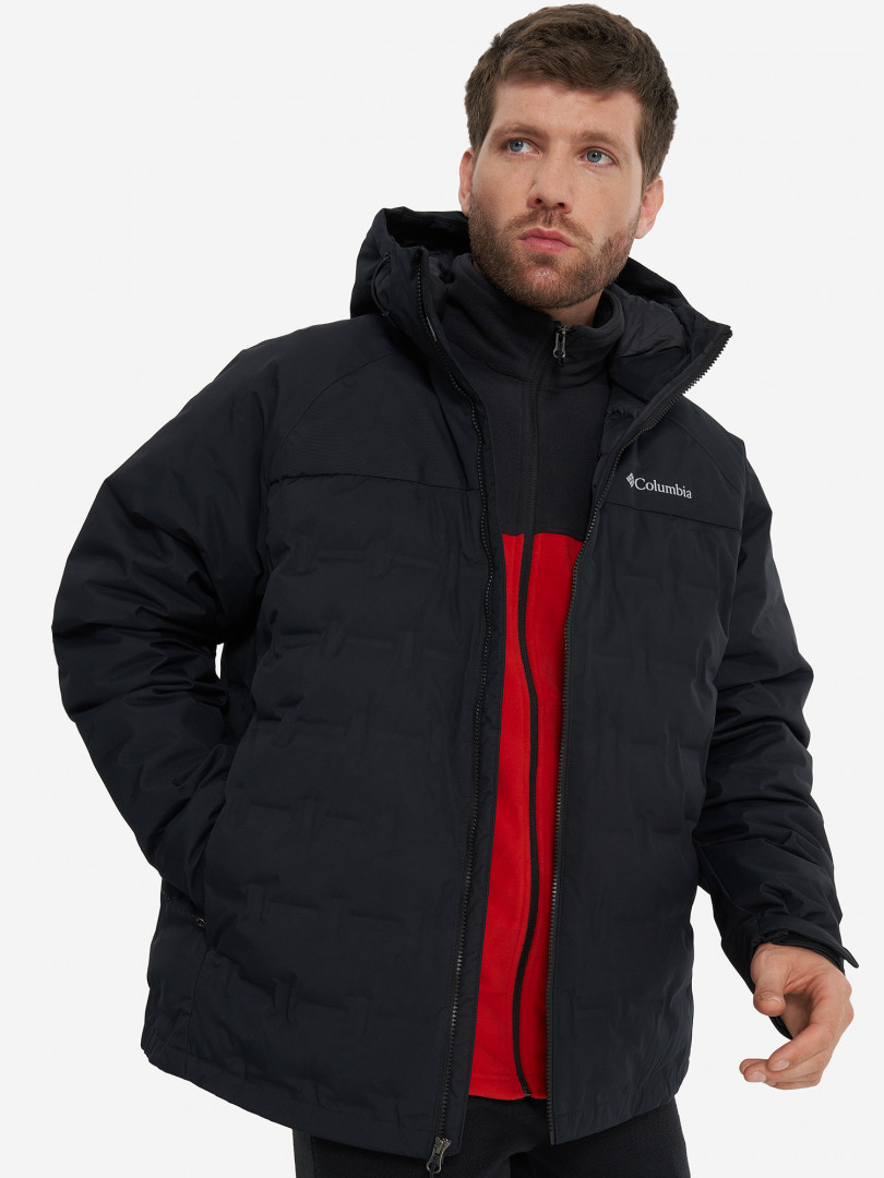 Пуховик мужской Columbia Grand Trek II Down Hooded Jacket, Plus Size 26815090299 Черный, размер 60, 62,64, 66,54, 56, фото 1