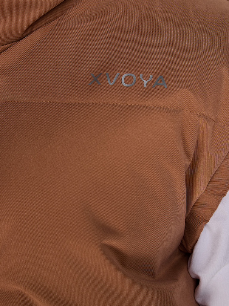 Жилетка утепленная мужская оверсайз демисезонная XVOYA мокко
