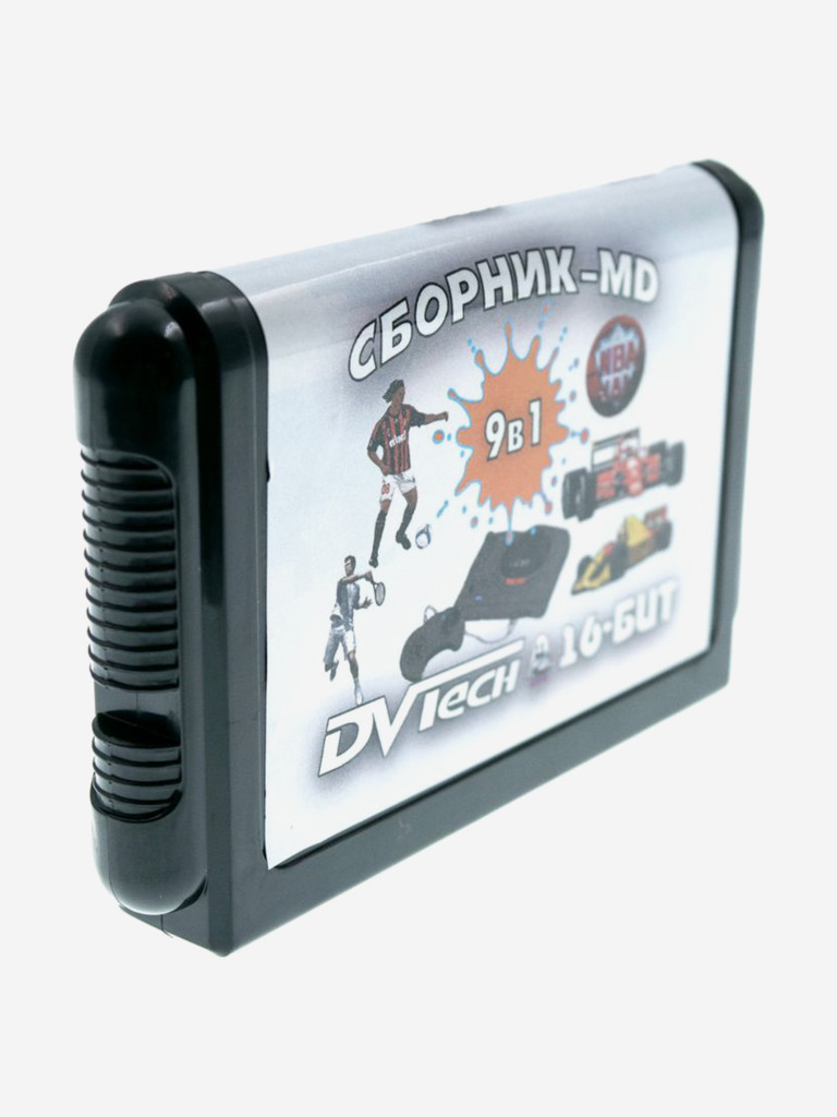 Картридж игровой DVTech 9 в 1 (на русском) 16bit