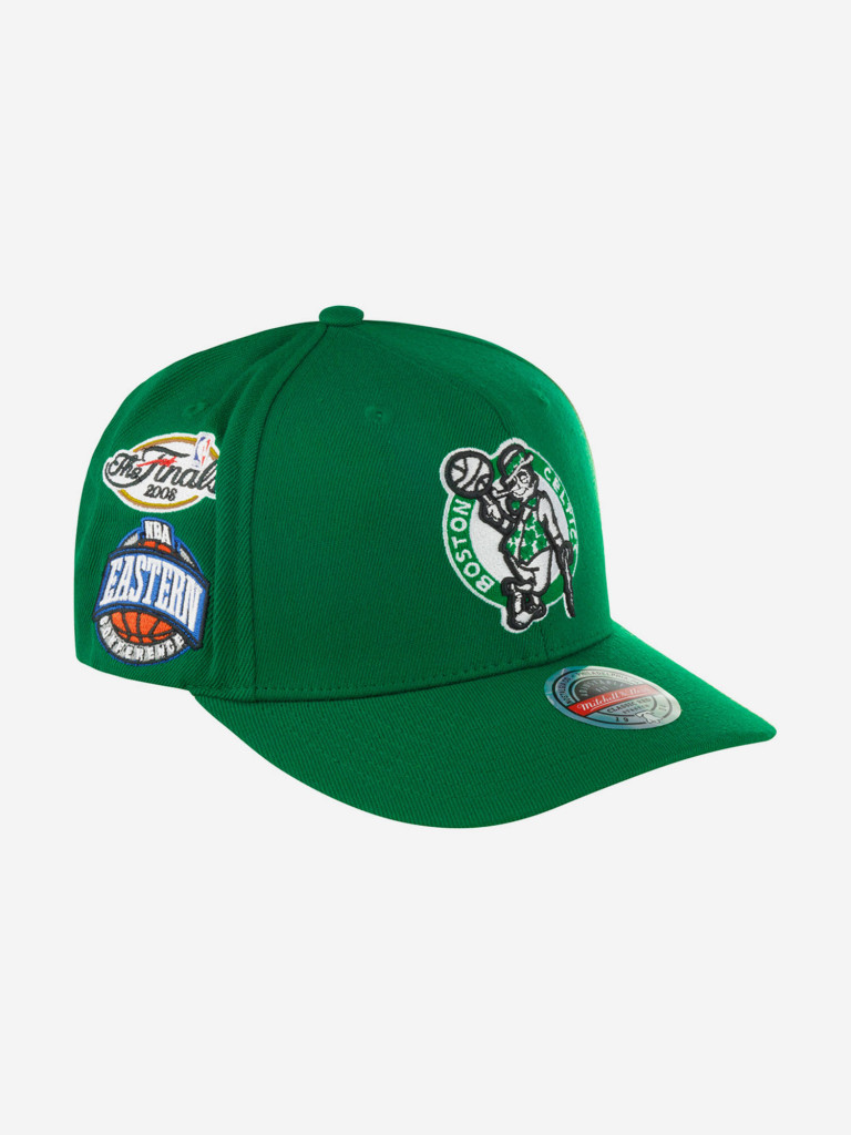 Бейсболка MITCHELL NESS HHSSINTL1266-BCEGREN Boston Celtics NBA (зеленый)