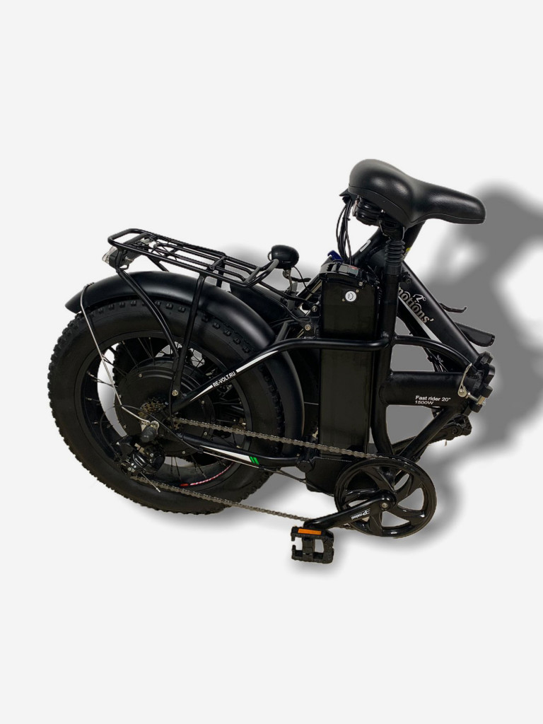 Электровелосипед OxyVolt Fast rider 20" 1500W v.2, цвет черный матовый