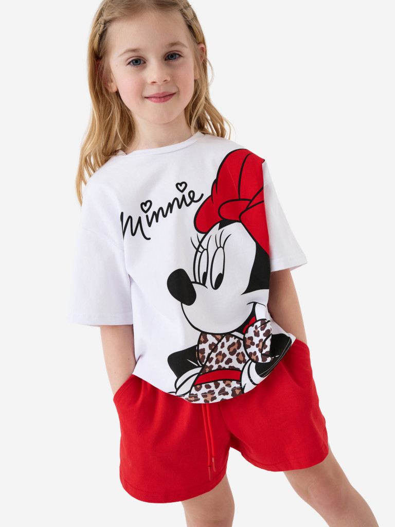 Комплект для девочек: футболка, шорты PlayToday