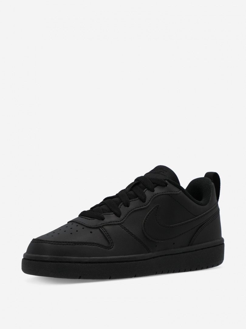 фото Кеды детские nike court borough low recraft gs, черный