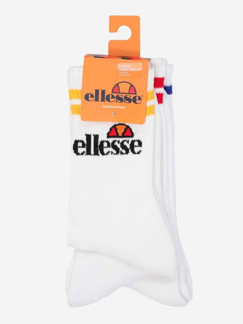 фото Носки ellesse pullo, 3 пары, белый