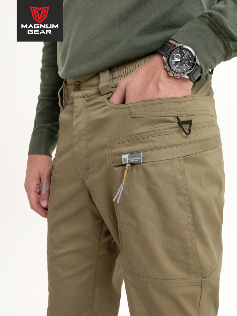 Брюки для рыбалки и охоты MAGNUM GEAR ATLAS PRO темный песок