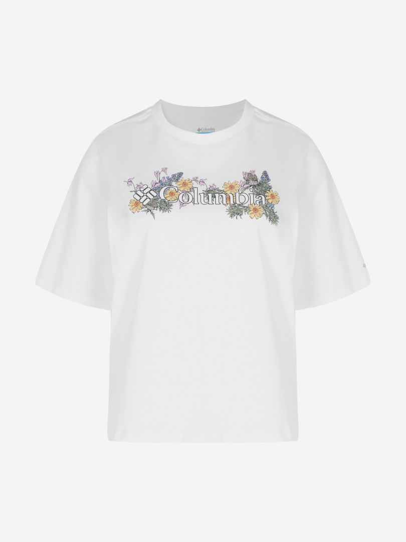 фото Футболка женская columbia north cascades relaxed tee, белый