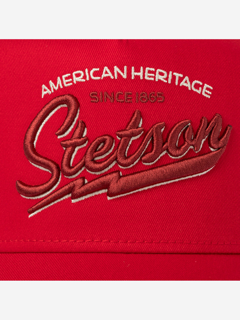 Бейсболка с сеточкой STETSON 7751171 TRUCKER CAP AMERICAN HERITAGE CLASSIC (красный)