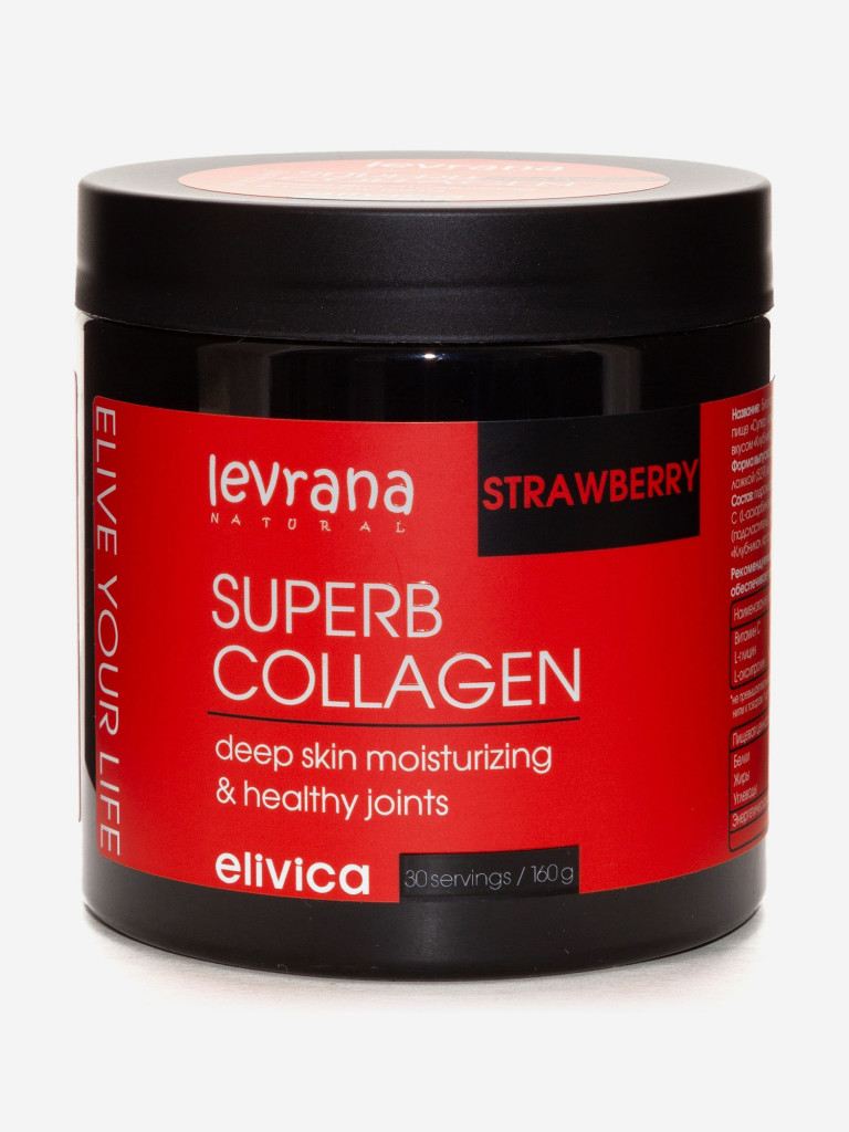 Коллаген Strawberry elivica «Superb Сollagen»  со вкусом «Клубника», 500 мл