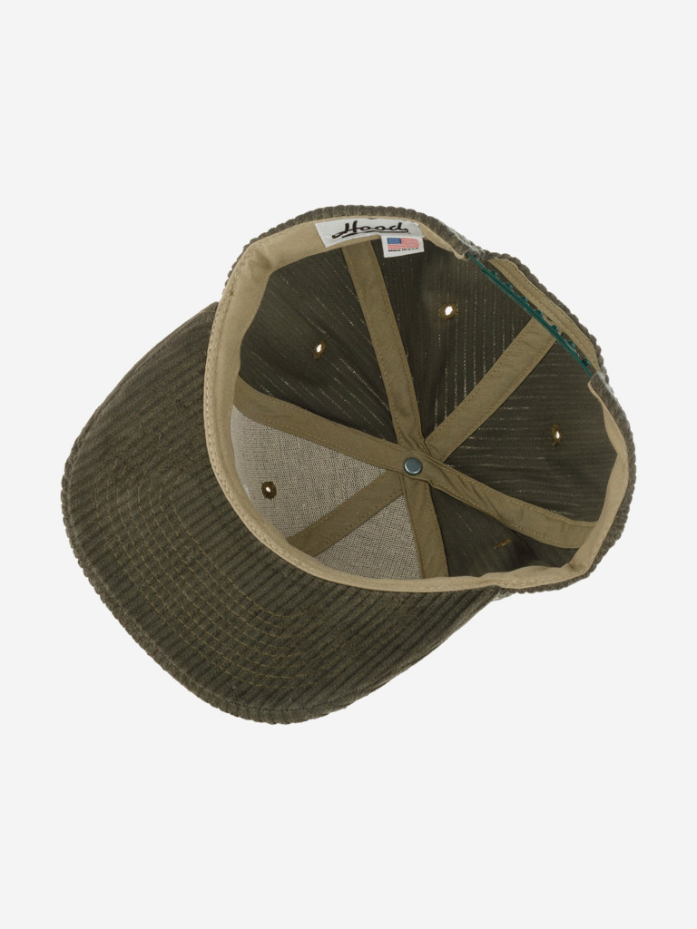 Бейсболка с прямым козырьком HOOD 103-SWC001-CO001-BD Aspen Cord (оливковый)