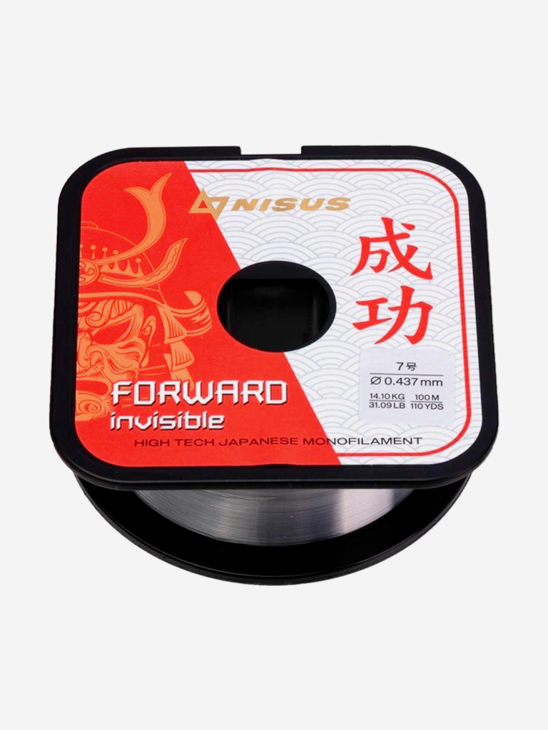 Леска для рыбалки Nisus FORWARD Invisible Nylon 0,437мм, 100м, 14,1кг, прозрачный