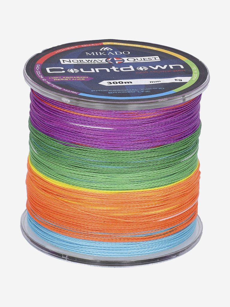 Плетеный шнур Mikado NORWAY QUEST COUNTDOWN 0,40 (300 м)-34.90 кг.