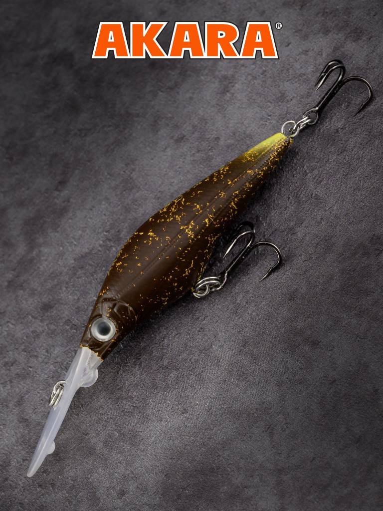 Воблер Akara Fang 50F минноу плавающий на окуня, голавля, форель 3,5гр A221