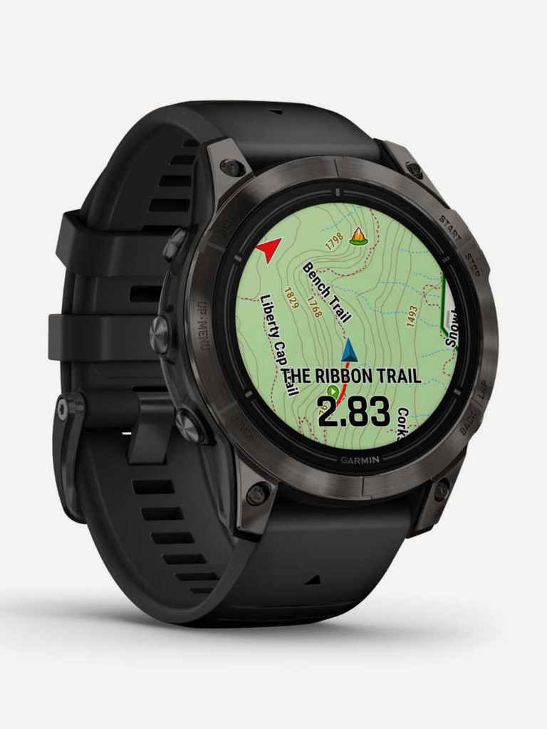 Спортивные часы Garmin EPIX PRO (Gen 2) Sapphire Edition 47 мм, титановый, угольно-серый DLC, черный ремешок