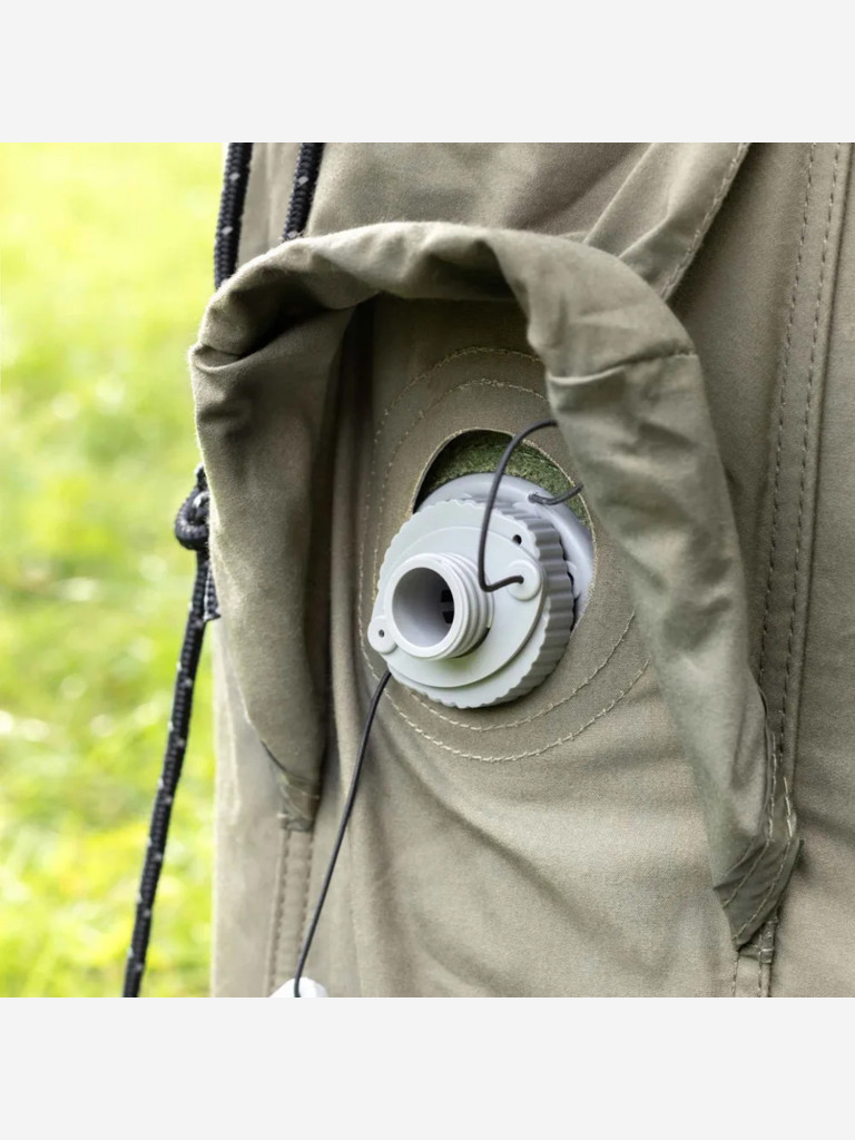 Надувная палатка Coody 8.0 Army Green, 320×250×220 см, 2–4 человека, 2 входа, навес