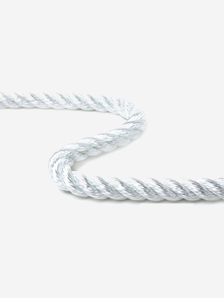 Канат крученый Петроканат полиамидный ПАТ 11,0 мм, тест 2400 кг, 200 м, белый, бухта, (ГОСТ 30055, сорт А)