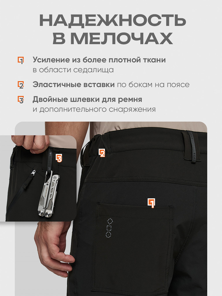 Шорты мужские для рыбалки и охоты H.U.T. RANDU
