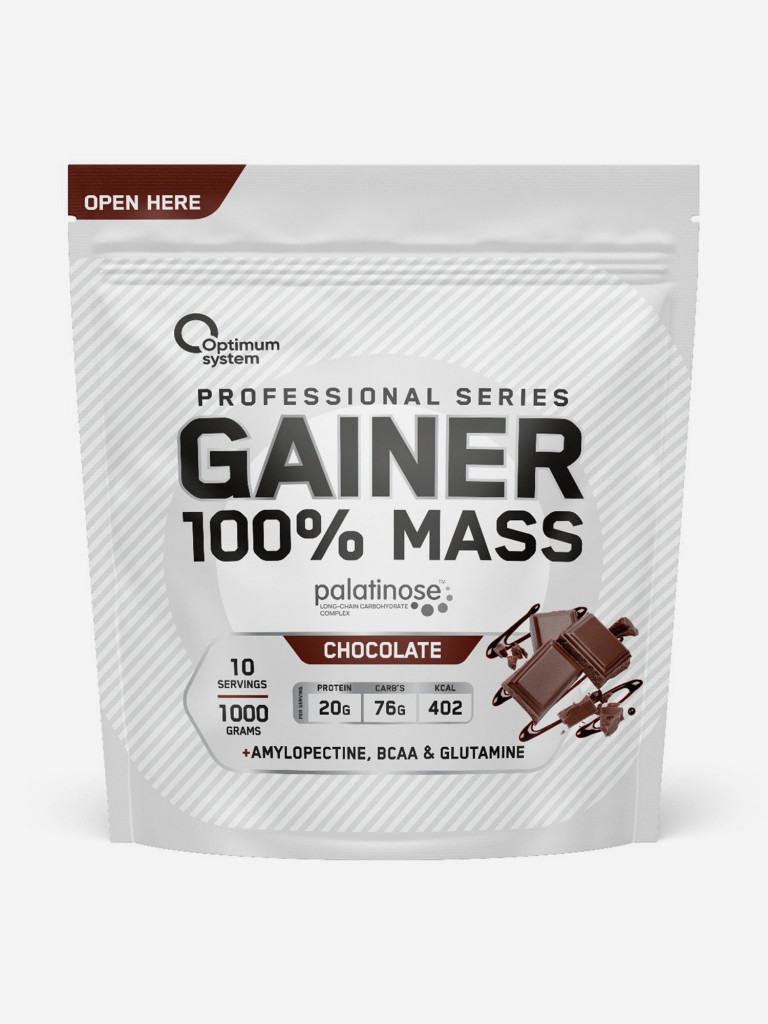 Гейнер Optimum System "Шоколад", 1000 г