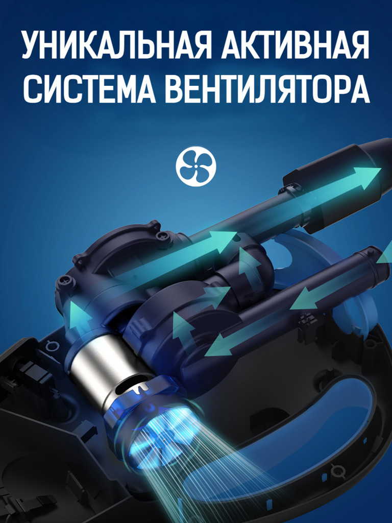 Электрический насос DAMA для SUP-досок, лодок и палаток, Синий, 20 PSI, Двухступенчатый, авто-отключение, LED-дисплей