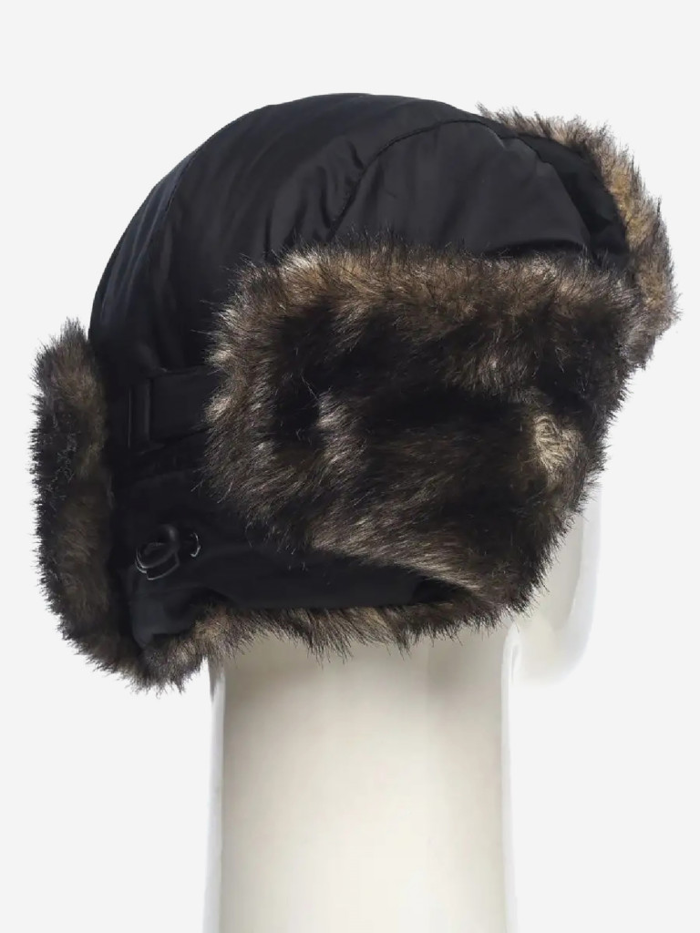 Шапка-ушанка мужская зимняя меховая с маской Huntsman Евро Волк