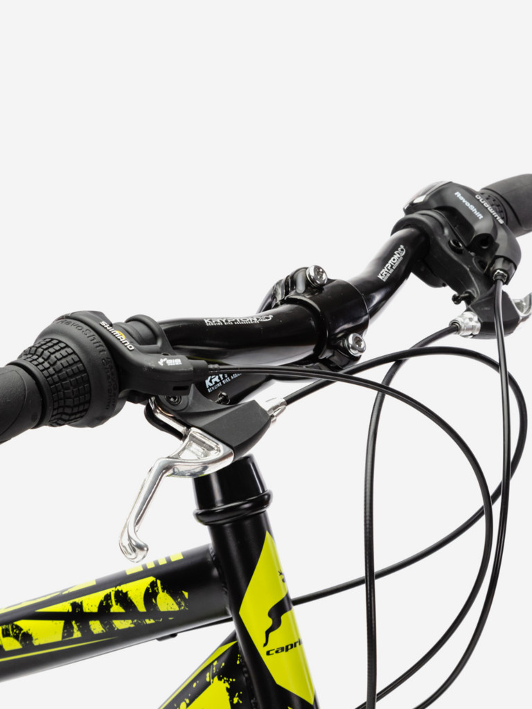 Велосипед CAPRIOLO MTB RAPID (3 X 6), рама сталь 13'', колёса 24'' (чёрный - жёлтый)