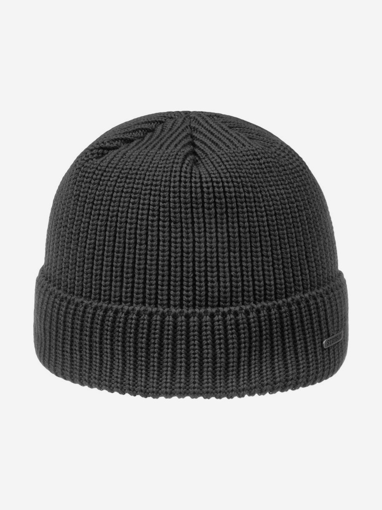 Шапка с отворотом STETSON 8599345 BEANIE MERINO (серый)