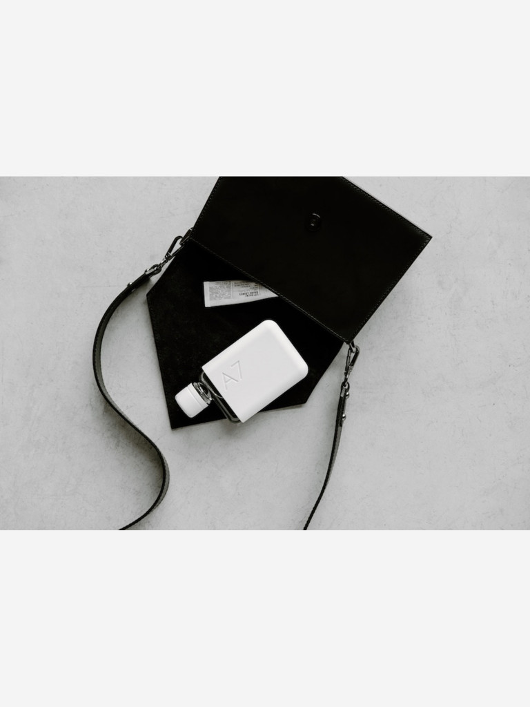 Бутылка с силиконовым чехлом Memobottle A7, серый