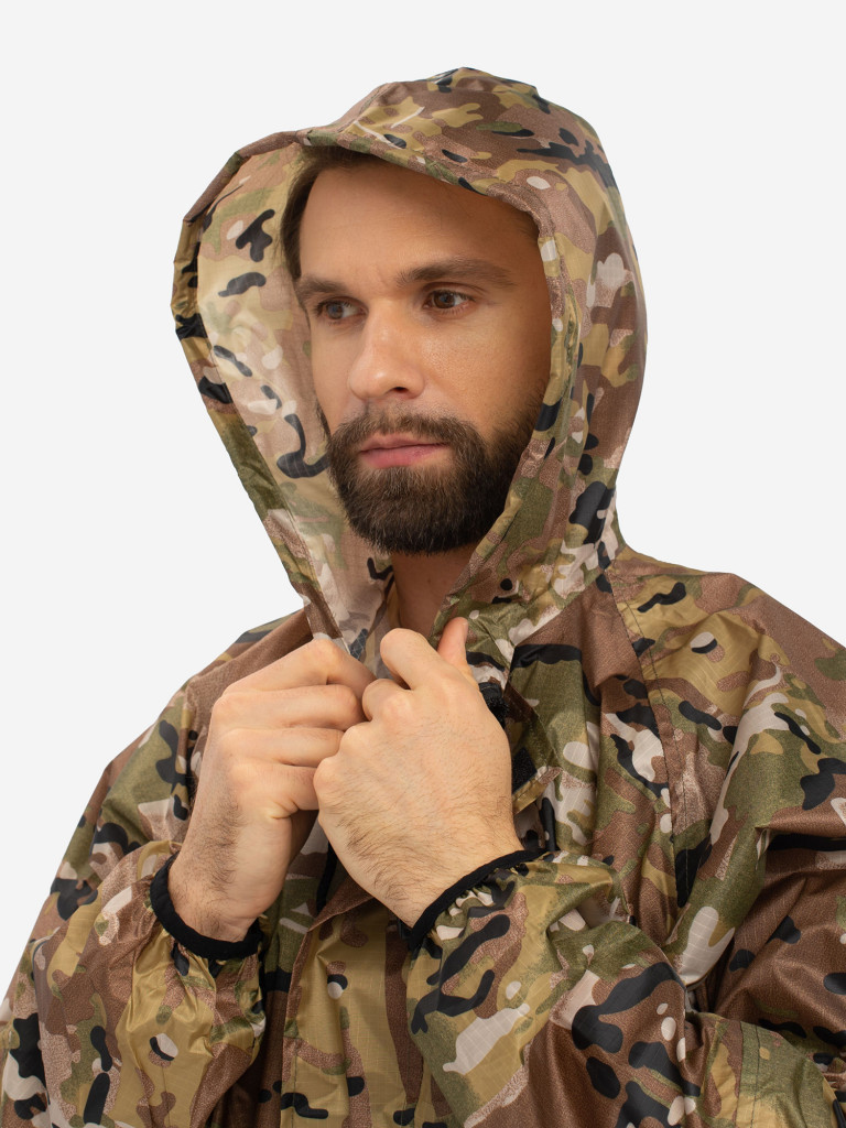 Плащ мужской Huntsman ВВЗ для рыбалки и охоты, ткань таффета 3000 мм вод.ст.