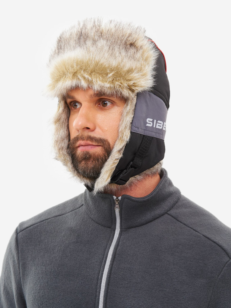 Шапка-ушанка зимняя мужская Huntsman Siberia Breathable меховая мембранная