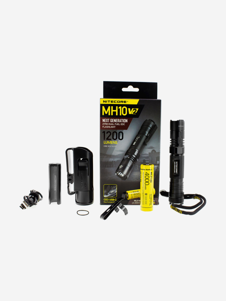 Повседневный фонарь EDC NITECORE MH10V2 CREE XP-L2 V6 1200люмен