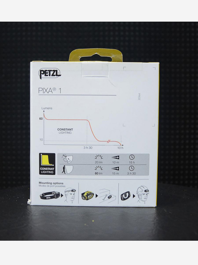 Налобный фонарь Petzl PIXA 1, черный, желтый