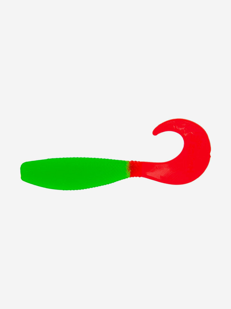 Мягкая приманка Helios Hybrid, 3,15'' / 8 см, Lime & Red, 7 шт (HS-14-021)