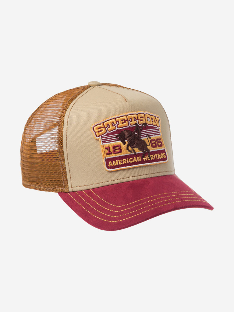 Бейсболка с сеточкой STETSON 7741104 TRUCKER CAP RODEO (бежевый)