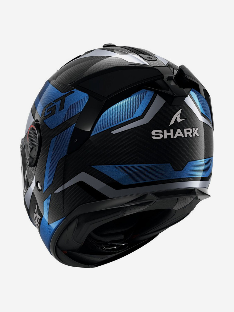 Мотошлем интеграл Shark SPARTAN GT PRO RITMO CARBON Black/Blue/Chrome