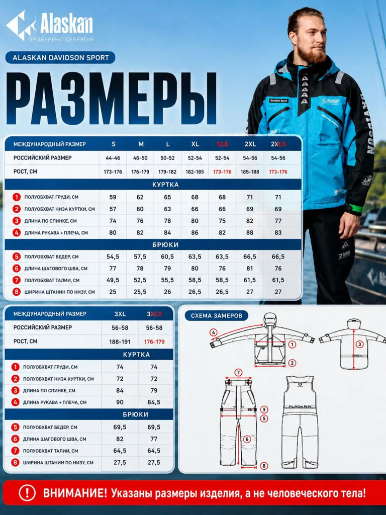 Костюм лодочный Alaskan Davidson Sport (куртка+полукомбинезон) для рыбалки и охоты