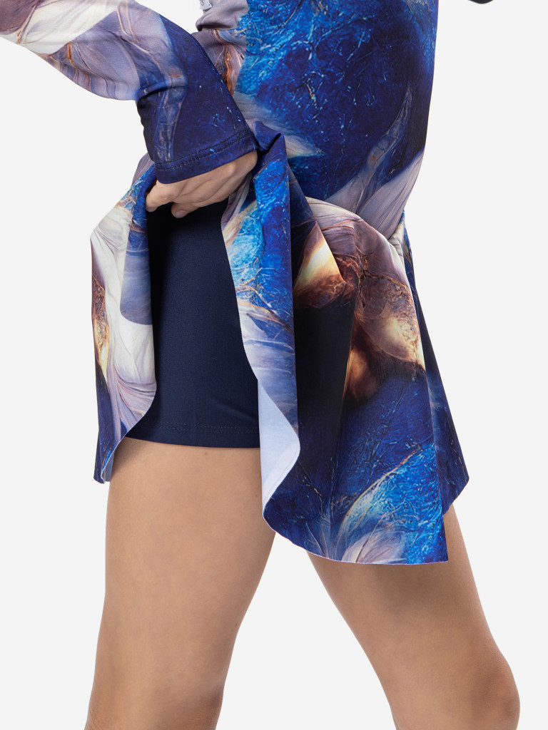 Платье детское ШарЛиС для танцев и гимнастики Wind blue