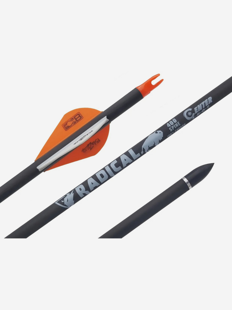 Стрела лучная карбоновая Centershot Radical 400 оперение Blazer 2"