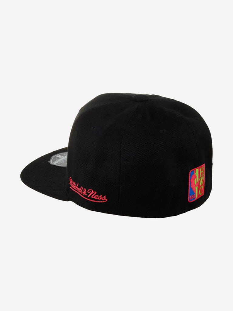Бейсболка с прямым козырьком MITCHELL NESS 6HSFSH21324-LALBLCK Los Angeles Lakers NBA (черный)