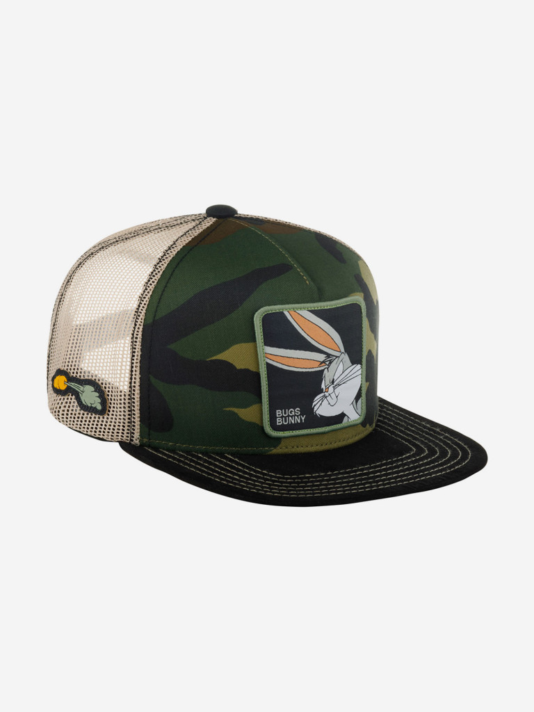 Бейсболка с прямым козырьком CAPSLAB CL/LOO8/1/CASF/BUN Looney Tunes Bugs Bunny (оливковый)