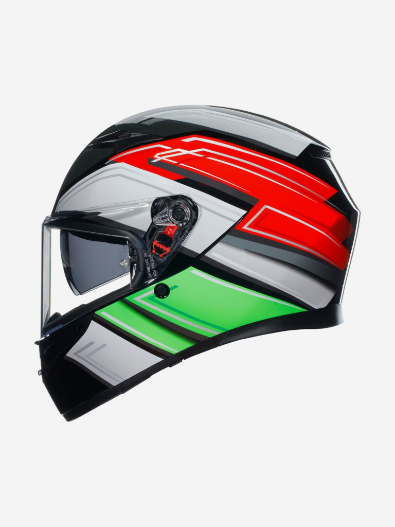 Мотошлем интеграл AGV K3 E2206 MPLK Wing Black/Italy