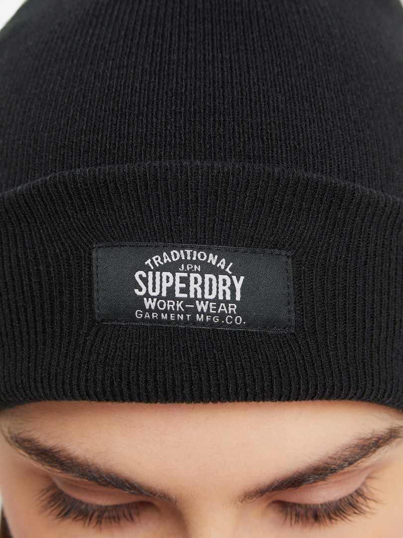 фото Шапка superdry, черный