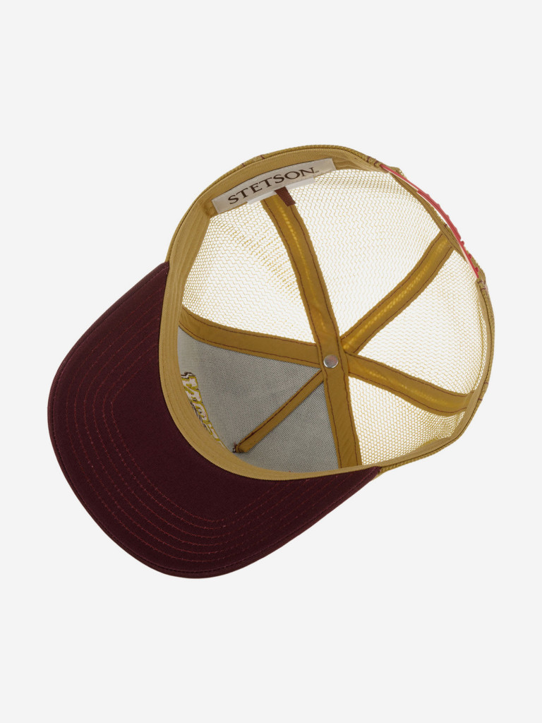Бейсболка с сеточкой STETSON 7761128 TRUCKER CAP EAGLE HEAD (малиновый)