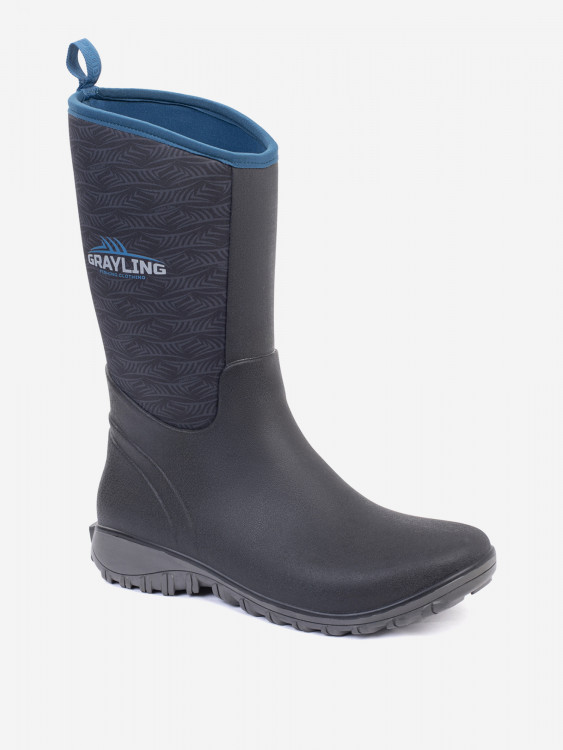 Сапоги Рыбацкие женские GRAYLING Sirena(Сирена), cерый/синий