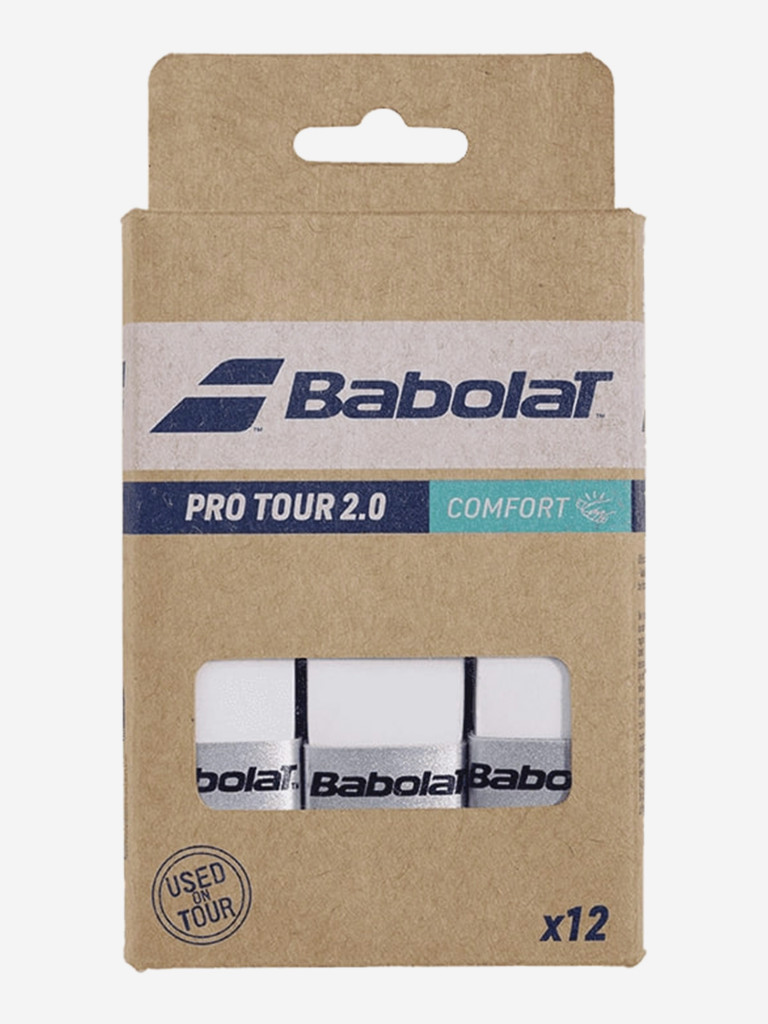 Овергрип Babolat PRO TOUR 2.0 X12, белый (101)