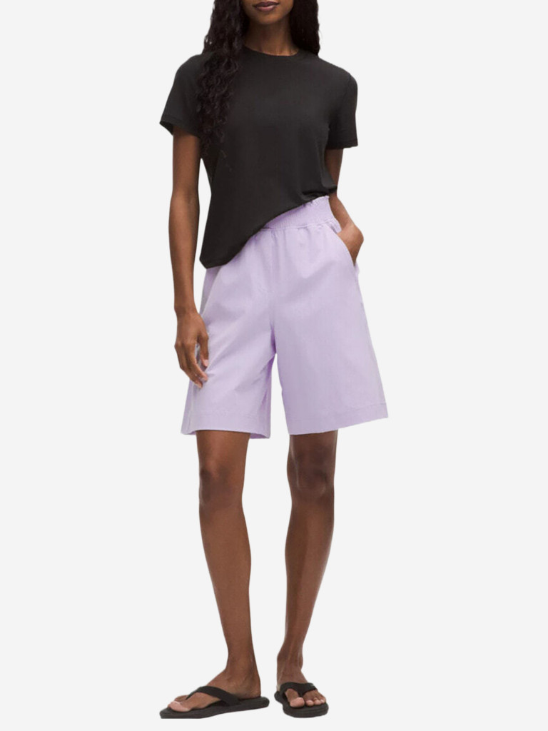 Шорты Lululemon High-Rise Ruffle-Waist Short 9"