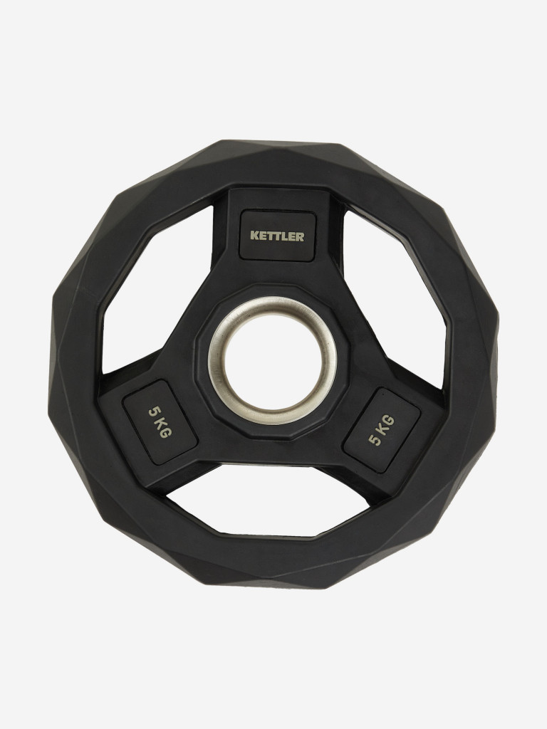 Диск чугунный обрезиненный KETTLER, 51 мм, 5 кг