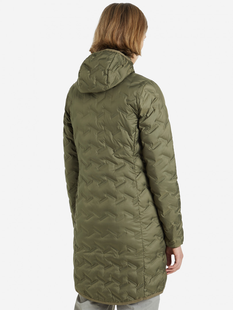 фото Пуховик женский columbia delta ridge long down jacket, зеленый