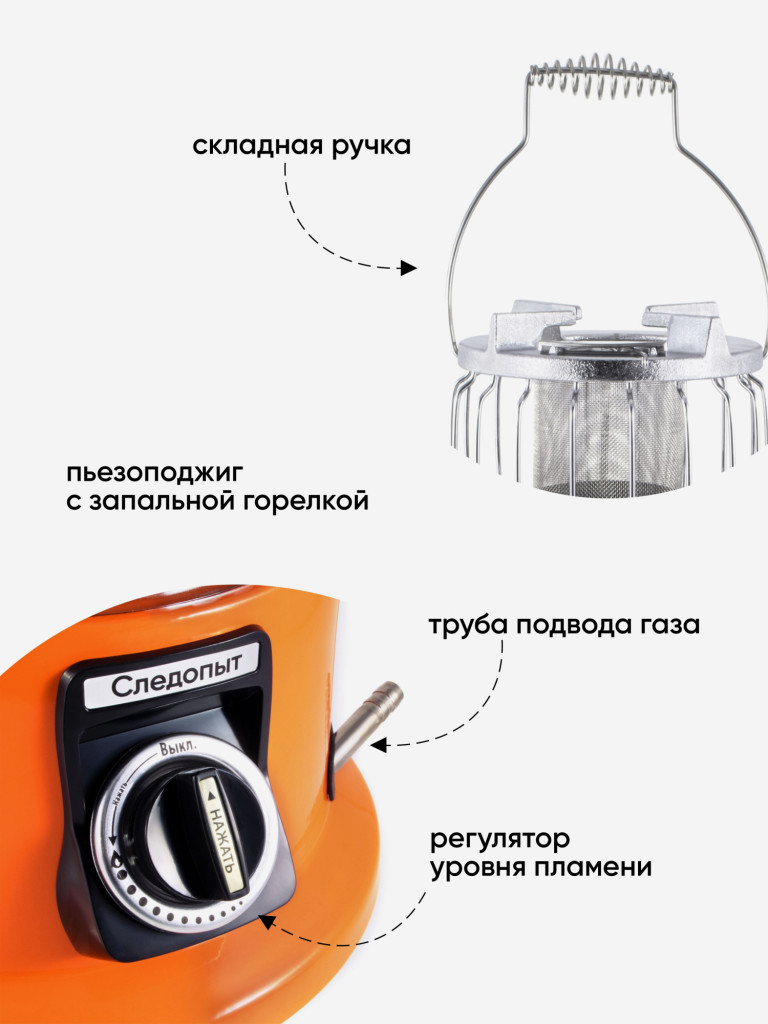 Обогреватель - плита портативный газовый Следопыт Норд.